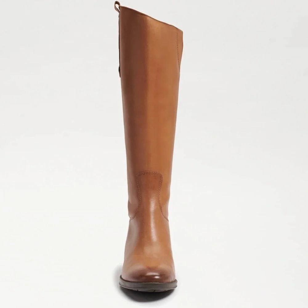 Sam Edelman | Penny2 Wide Calf Leather Riding Boot Size 4.5 Whiskey
